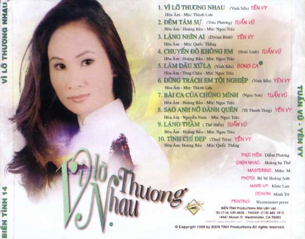 Biển Tình CD014 - Vì Lỡ Thương Nhau