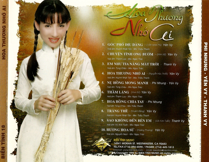 Biển Tình CD018 - Hoa Thương Nhớ Ai