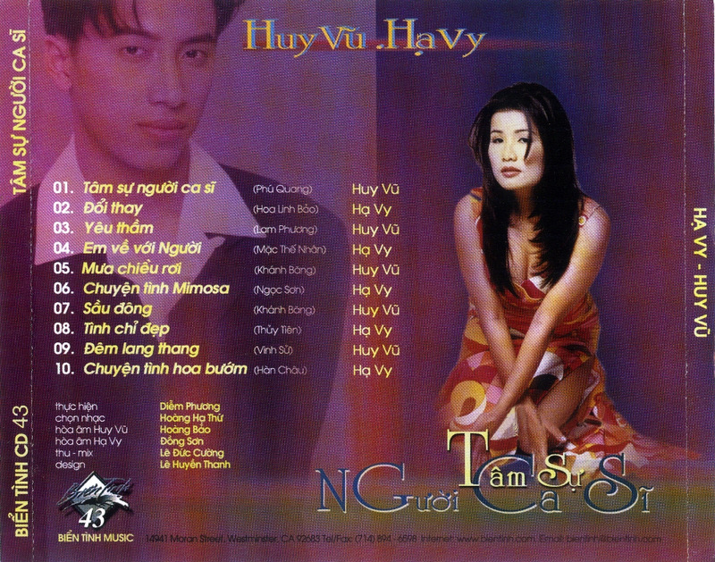 Biển Tình CD043 - Tâm Sự Người Ca Sĩ