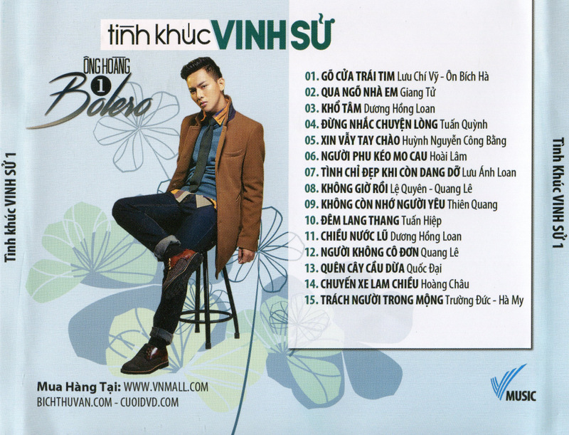 VMusic CD - Tình Khúc Vinh Sử - Ông Hoàng Bolero 1