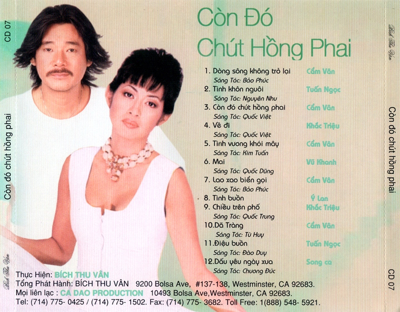 Bích Thu Vân CD07 - Còn Đó Chút Hồng Phai