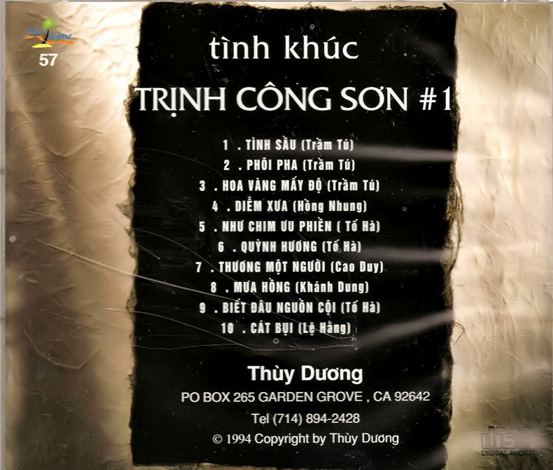 Thùy Dương CD057 - Tình Khúc Trịnh Công Sơn 1