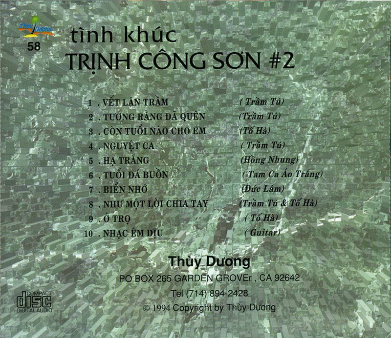 Thùy Dương CD058 - Tình Khúc Trịnh Công Sơn 2