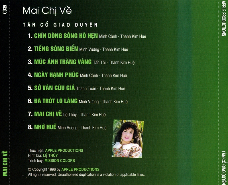 Apple CD039 - Mai Chị Về