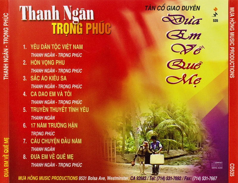 Mưa Hồng CD535 - Đưa Em Về Quê Mẹ