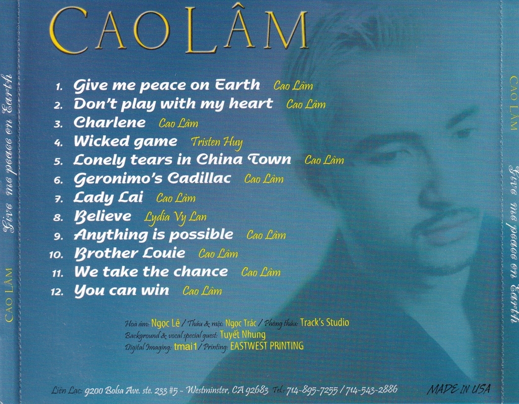 Give Me Peace On Earth - Cao Lâm