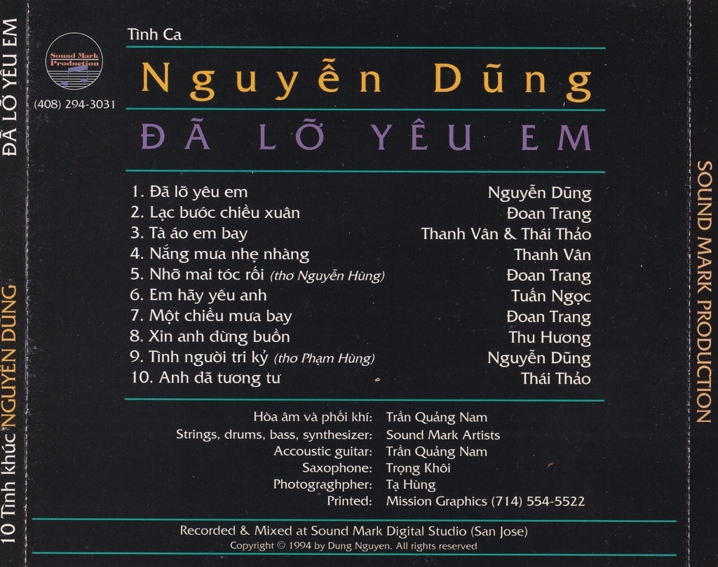 10 Tình Khúc Nguyễn Dũng - Đã Lỡ Yêu Em
