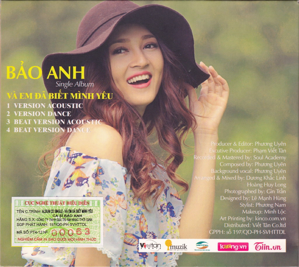 Viết Tân CD - Và Em Đã Biết Mình Yêu - Bảo Anh