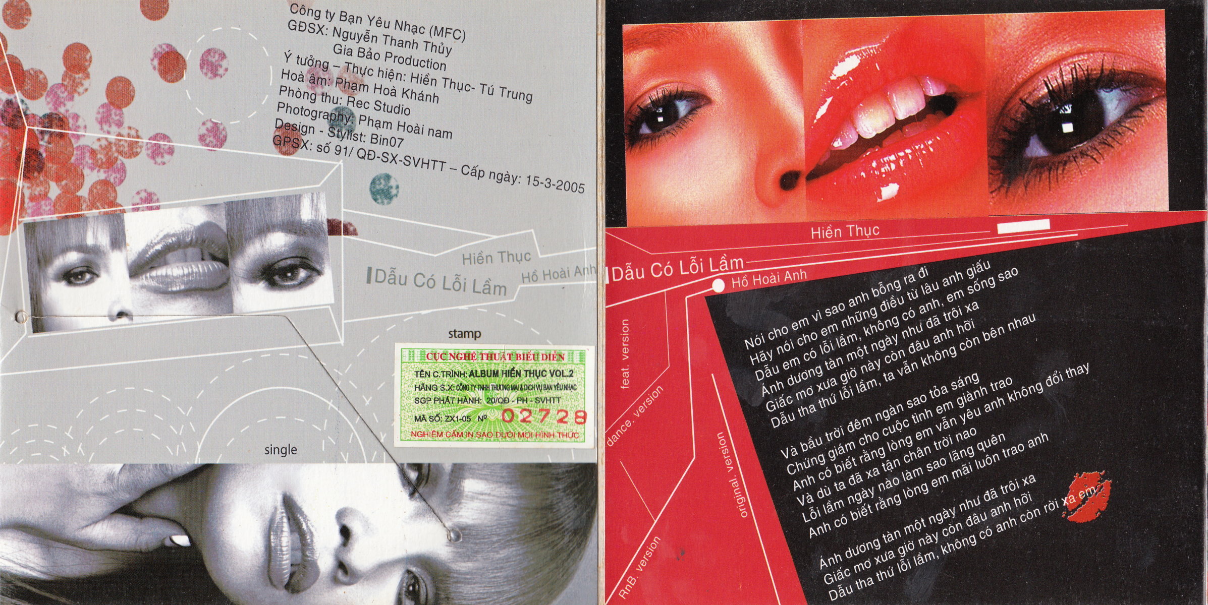 Bạn Yêu Nhạc CD - Dẫu Có Lỗi Lầm - Hiền Thục