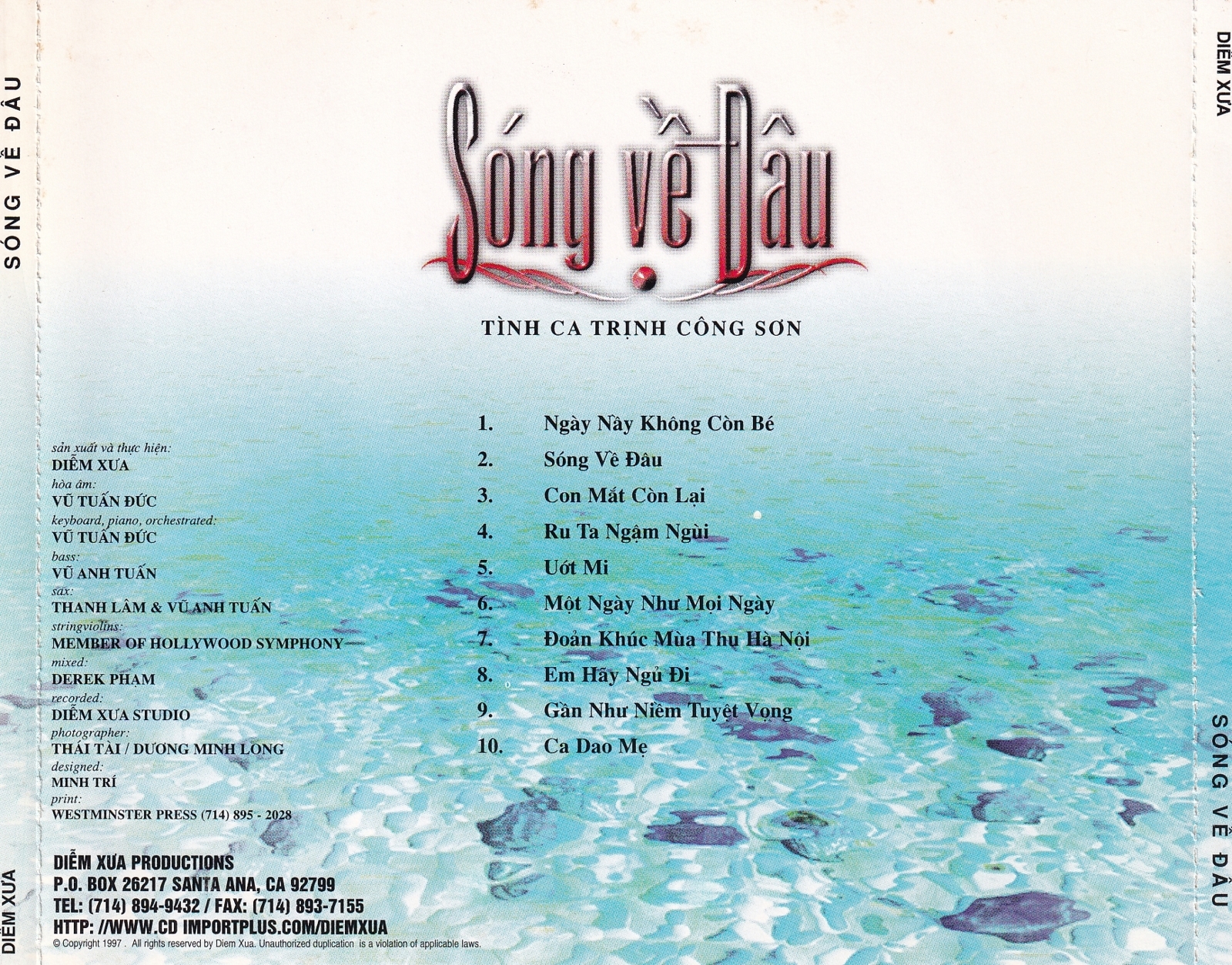 Diễm Xưa CD - Sóng Về Đâu - Trịnh Vĩnh Trinh