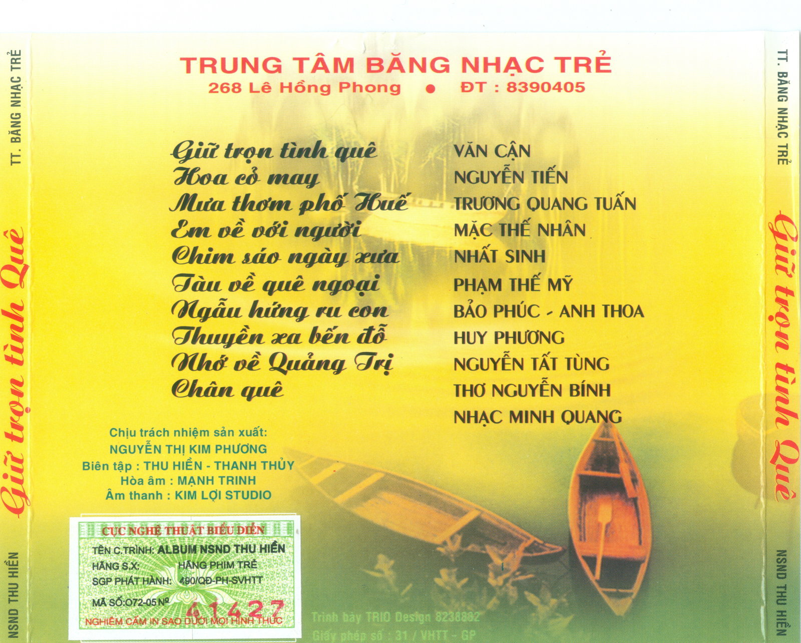 Hãng Phim Trẻ CD - Giữ Trọn Tình Quê - Thu Hiền