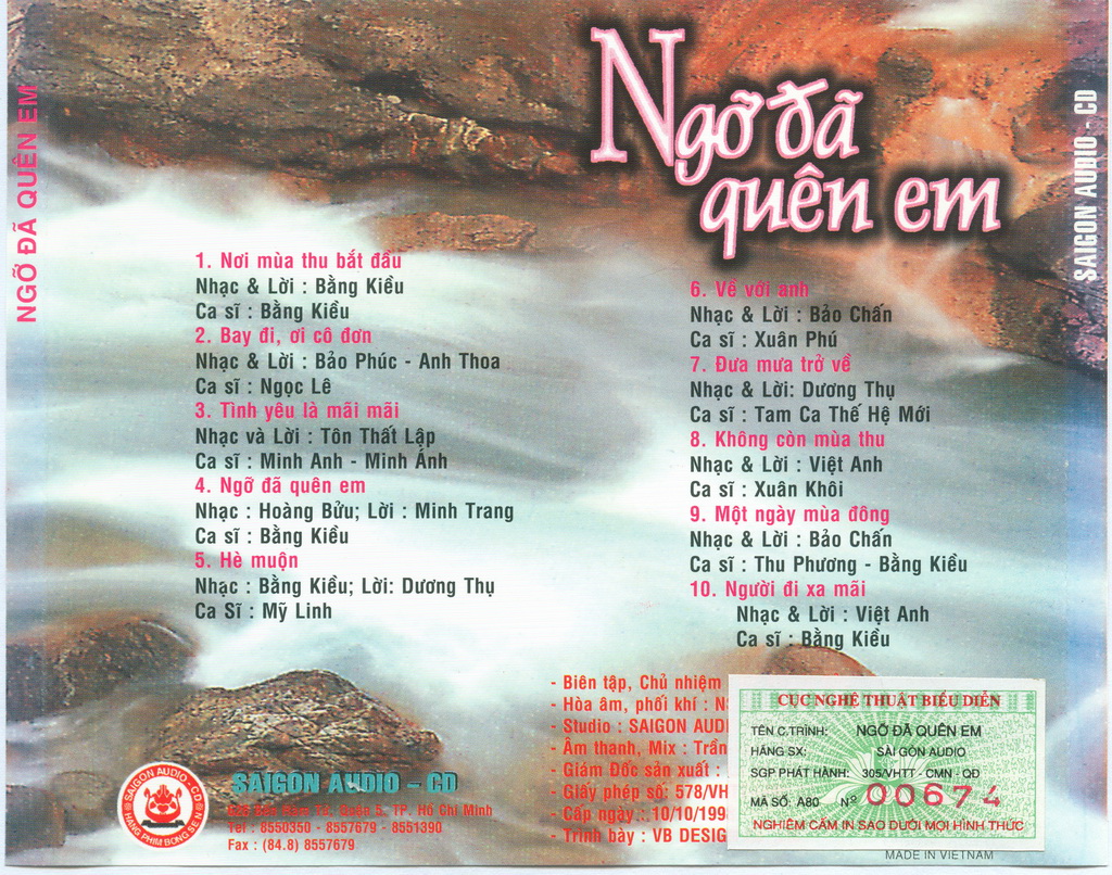 Sài Gòn CD - Ngỡ Đã Quên Em