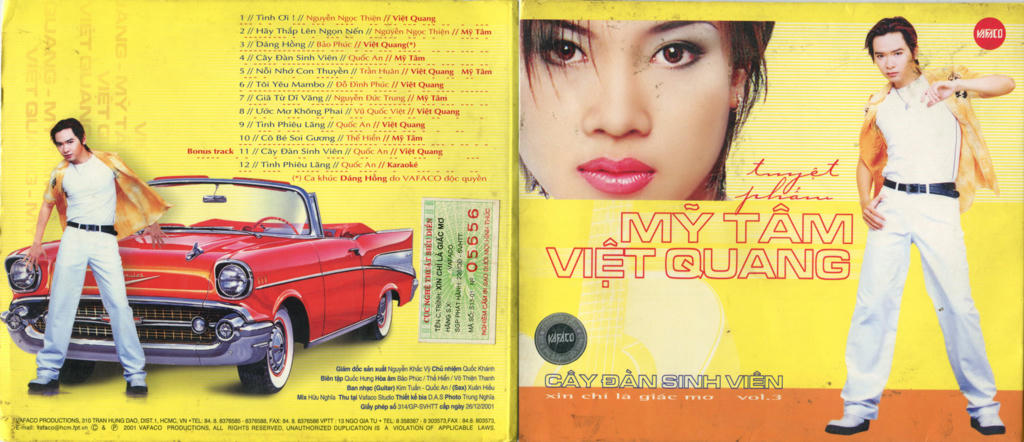 Vafaco CD - Cây Đàn Sinh Viên, Xin Chỉ Là Giấc Mơ - Tuyệt Phẩm Mỹ Tâm, Việt Quang