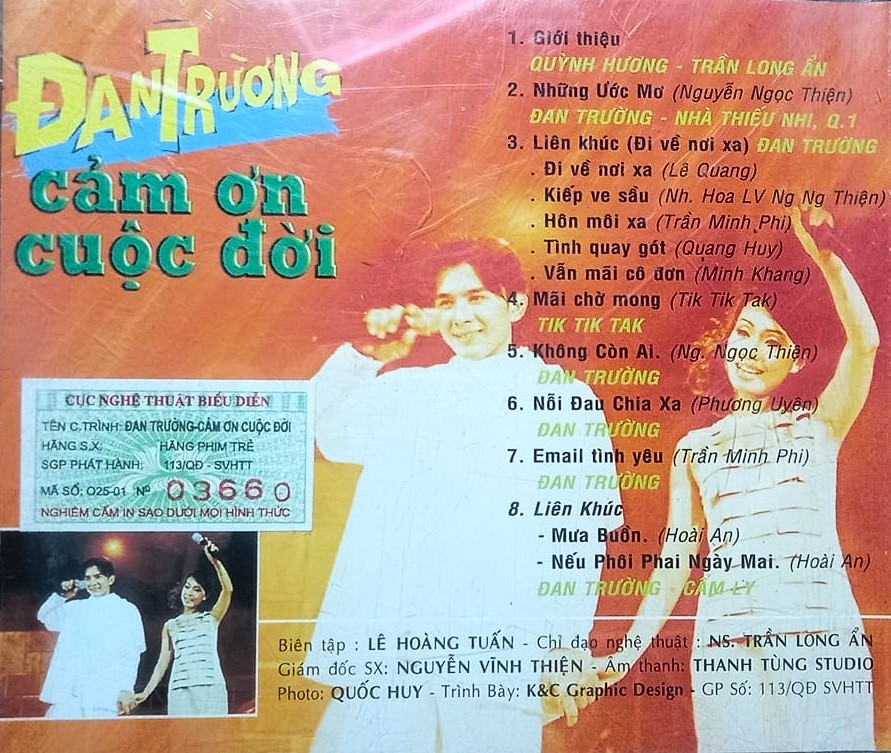 Hãng Phim Trẻ CD - Cảm Ơn Cuộc Đời - Đan Trường Live Concert