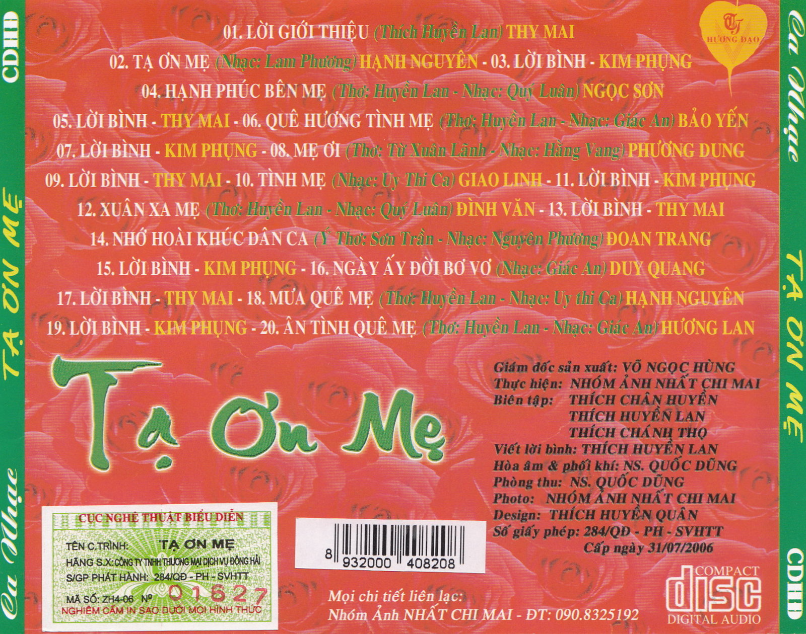 Đông Hải CD - Tạ Ơn Mẹ