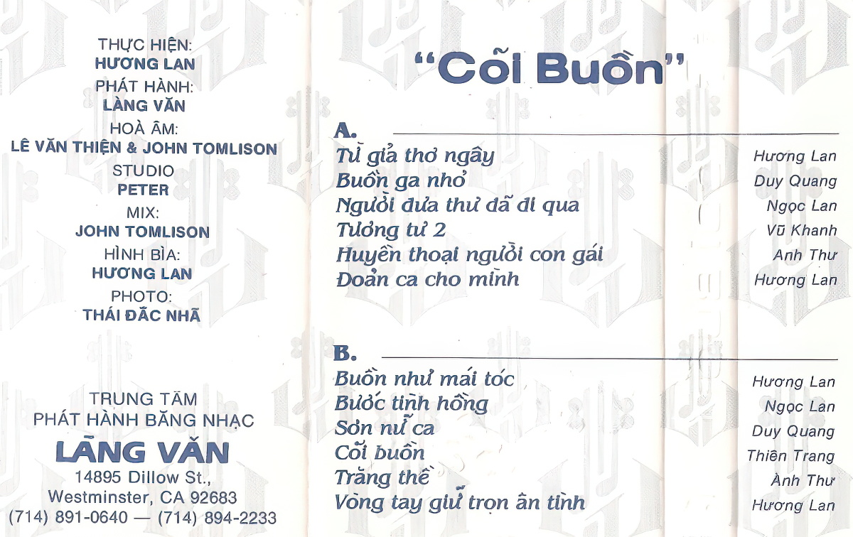 Làng Văn CD058 - Cõi Buồn (Hi-Res)