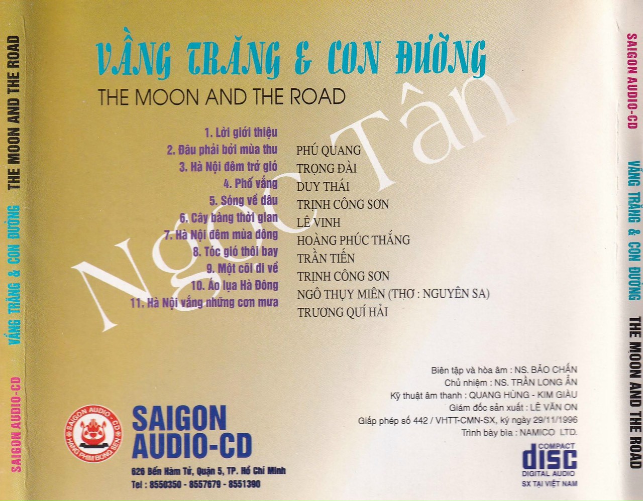 Sài Gòn CD - Vầng Trăng Và Con Đường - Ngọc Tân