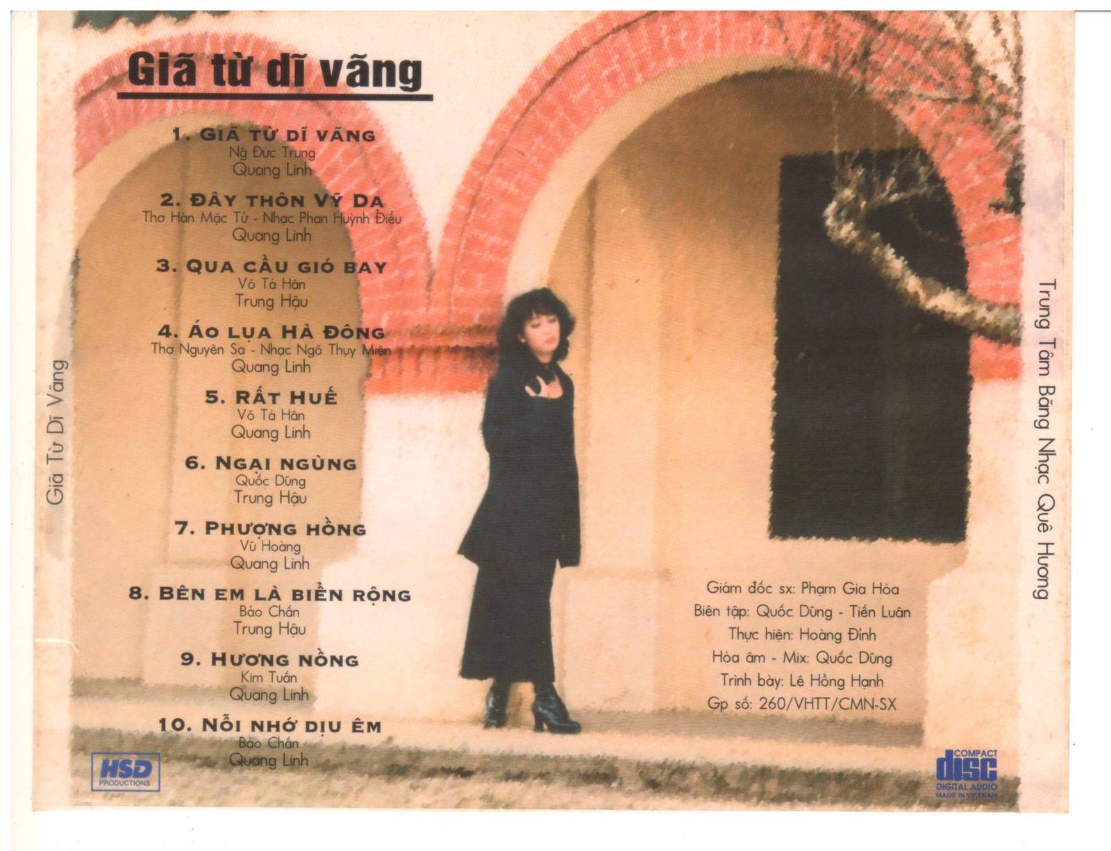 HSD CD - Giã Từ Dĩ Vãng - Quang Linh & Trung Hậu