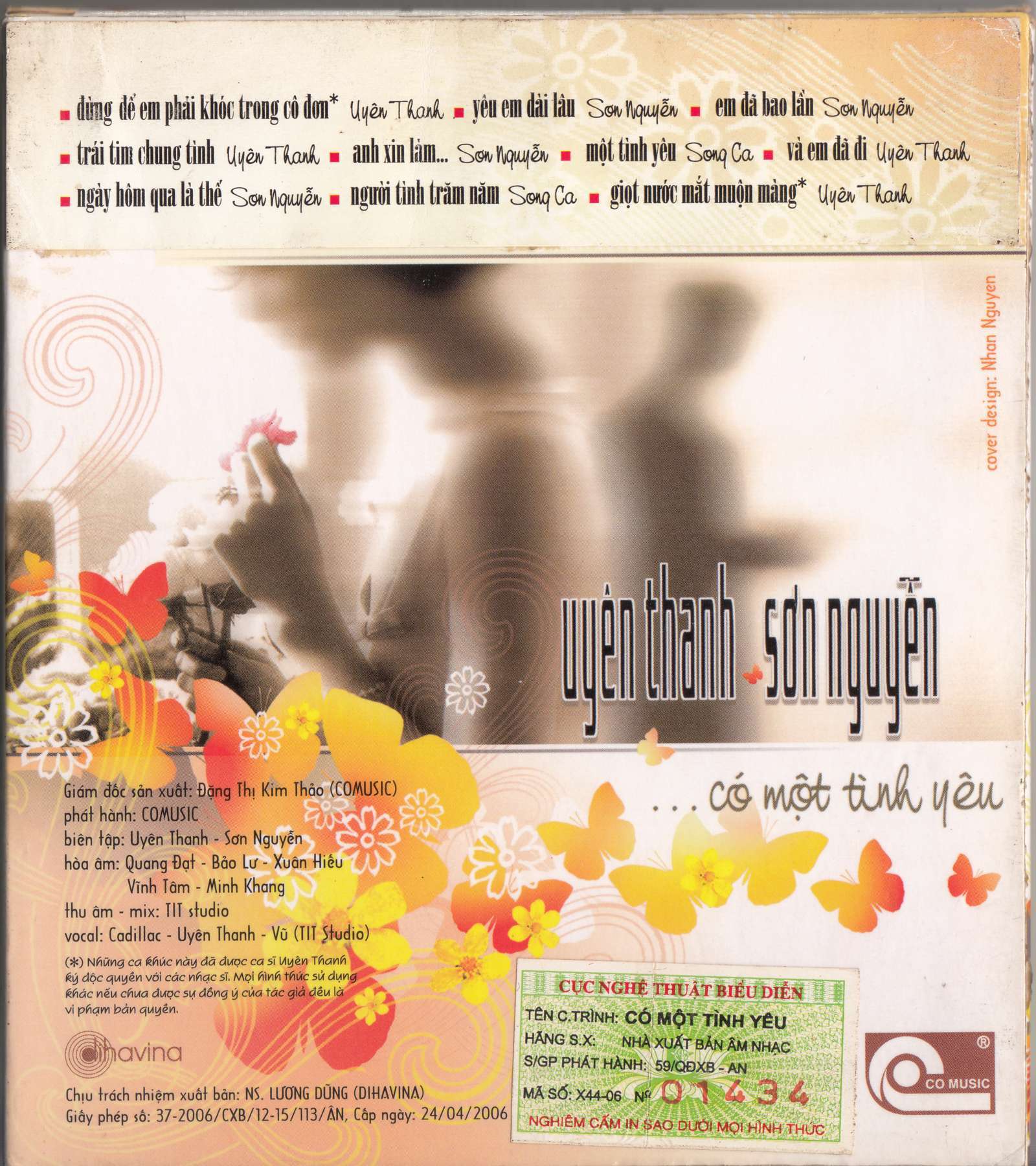 Dihavina CD - Có Một Tình Yêu - Uyên Thanh & Sơn Nguyễn
