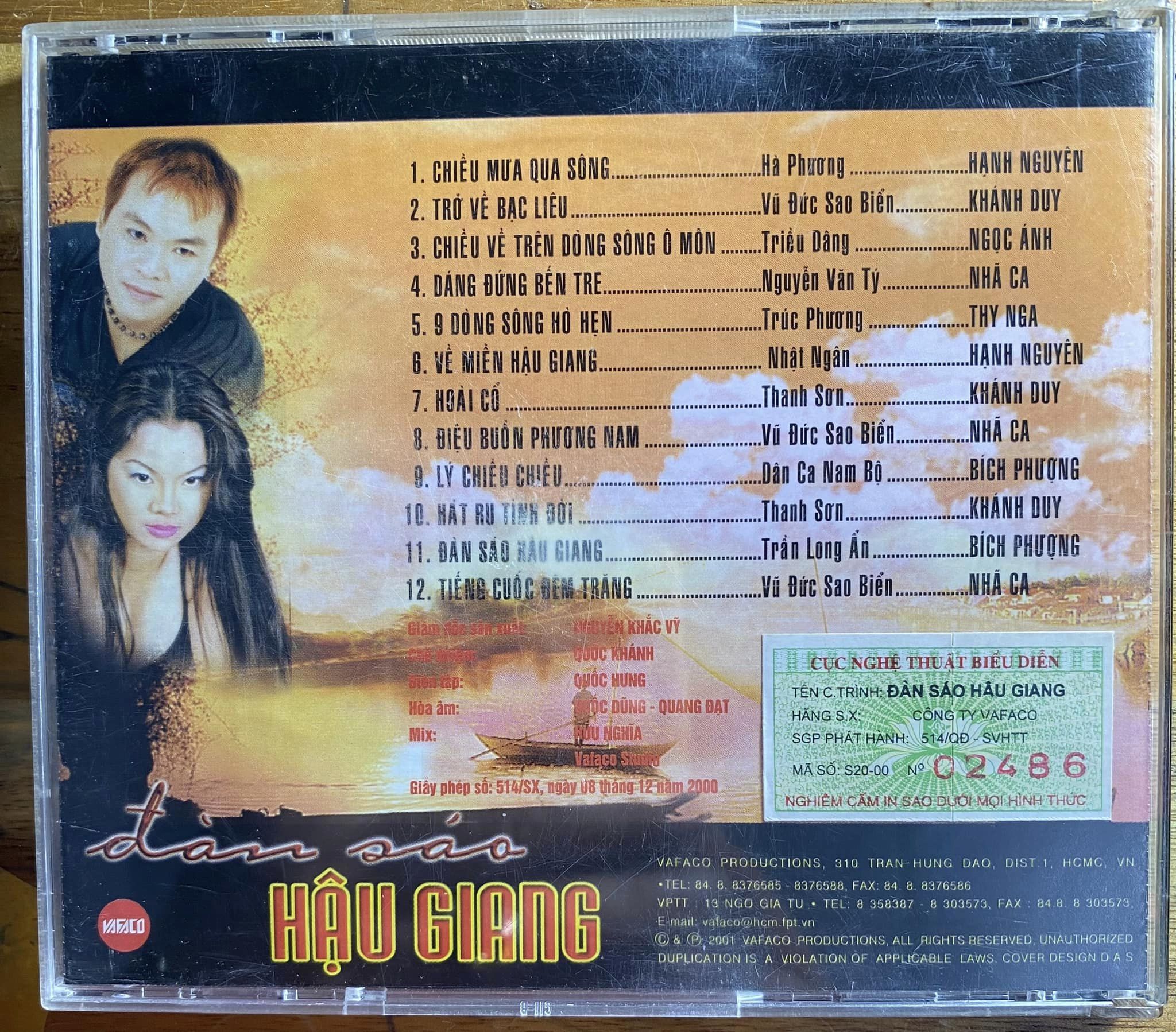 Vafaco CD - Đàn sáo Hậu Giang
