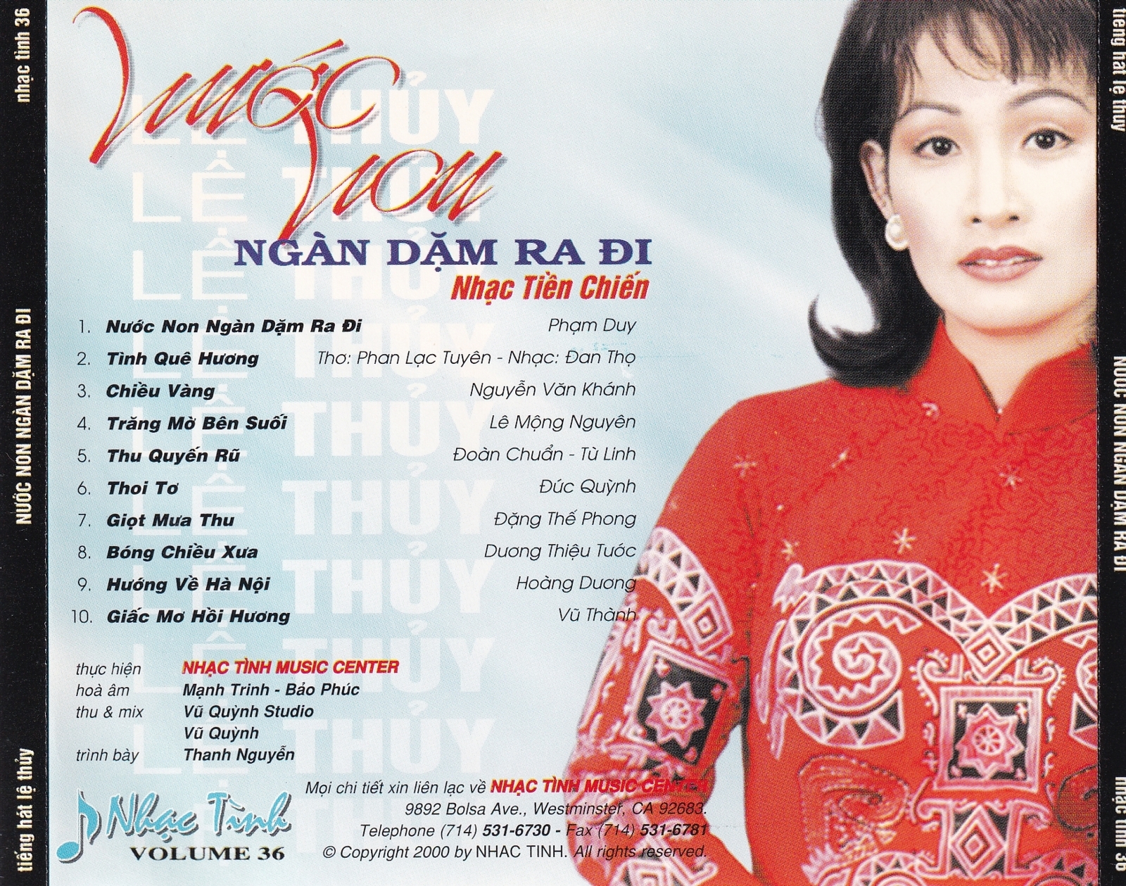 Nhạc Tình CD036 - Nước Non Ngàn Dặm Ra Đi - Lệ Thủy