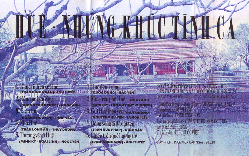 Tape Bến Thành - Huế, Những Khúc Tình Ca