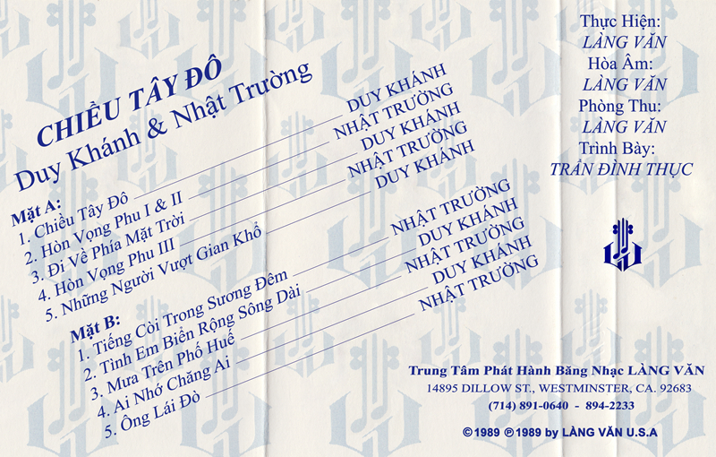 Tape Làng Văn 115 - Chiều Tây Đô