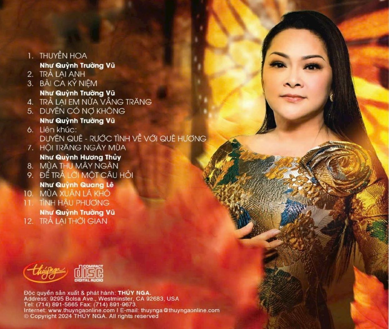 Thúy Nga CD - Trả Lại Em Nửa Vầng Trăng - Như Quỳnh
