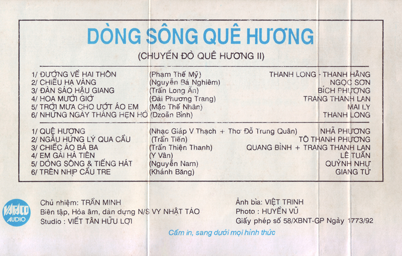 Tape Vafaco - Dòng Sông Quê Hương