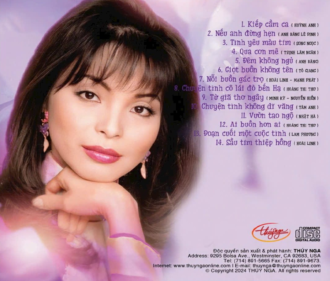 Thúy Nga CD - Tình Yêu Màu Tím - Hoàng Lan