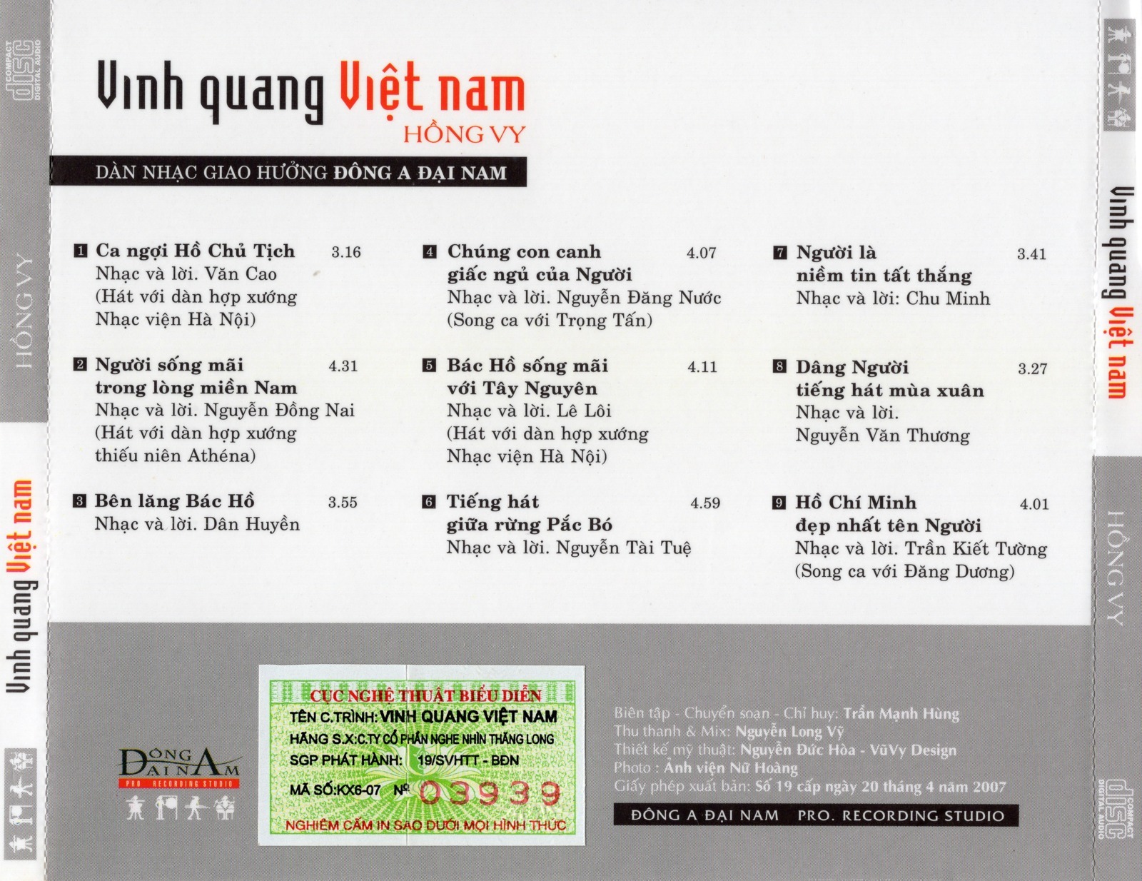Thăng Long CD - Vinh Quang Việt Nam - Hồng Vy