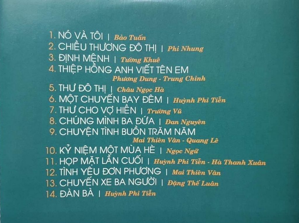 Trúc Hồ CD - Tình Khúc Song Ngọc