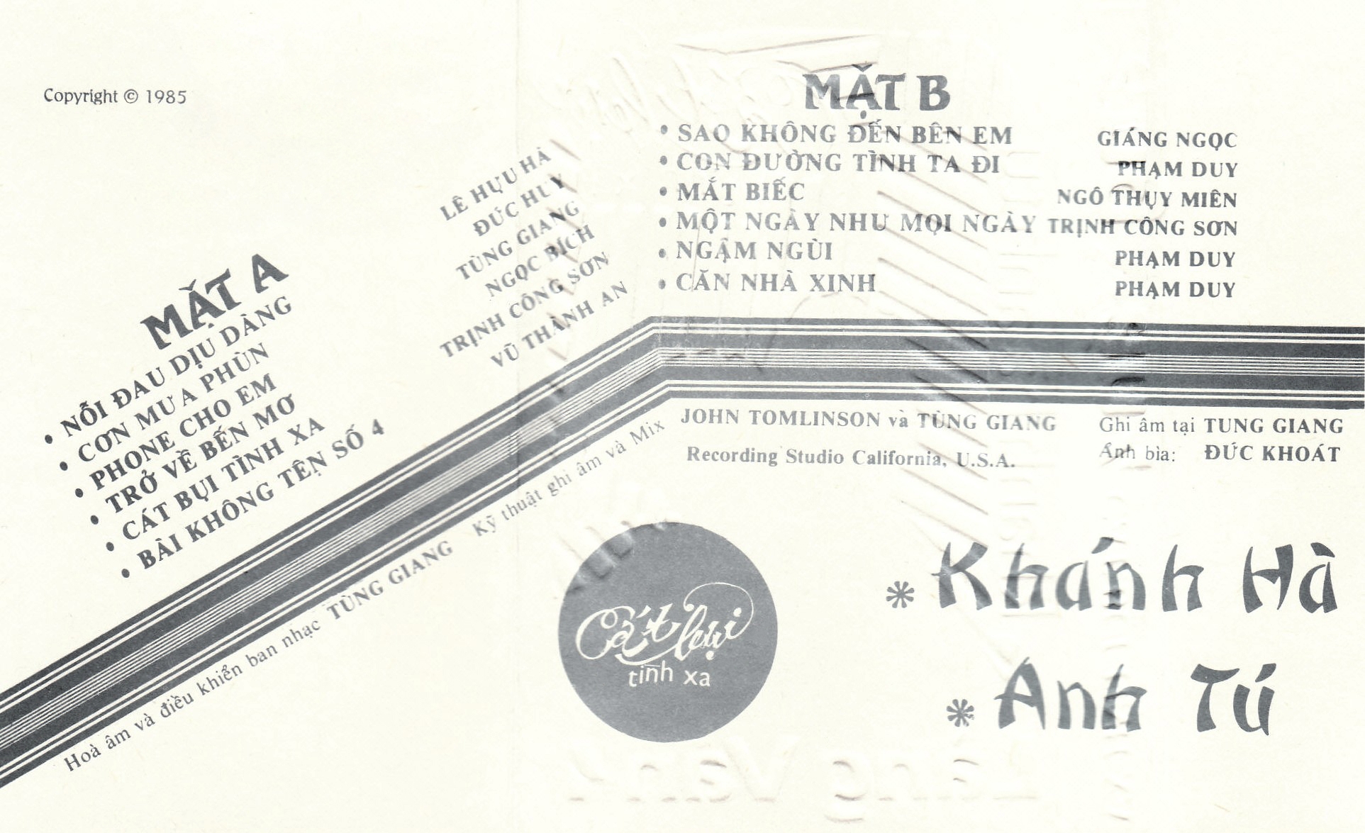 Tape Làng Văn CD 4 - Cát Bụi Tình Xa