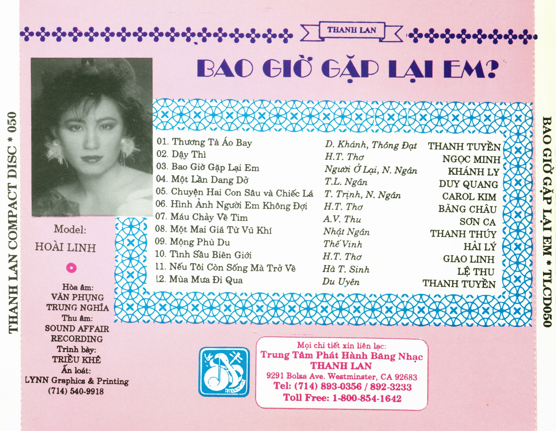 Thanh Lan CD050 - Bao Giờ Gặp Lại Em