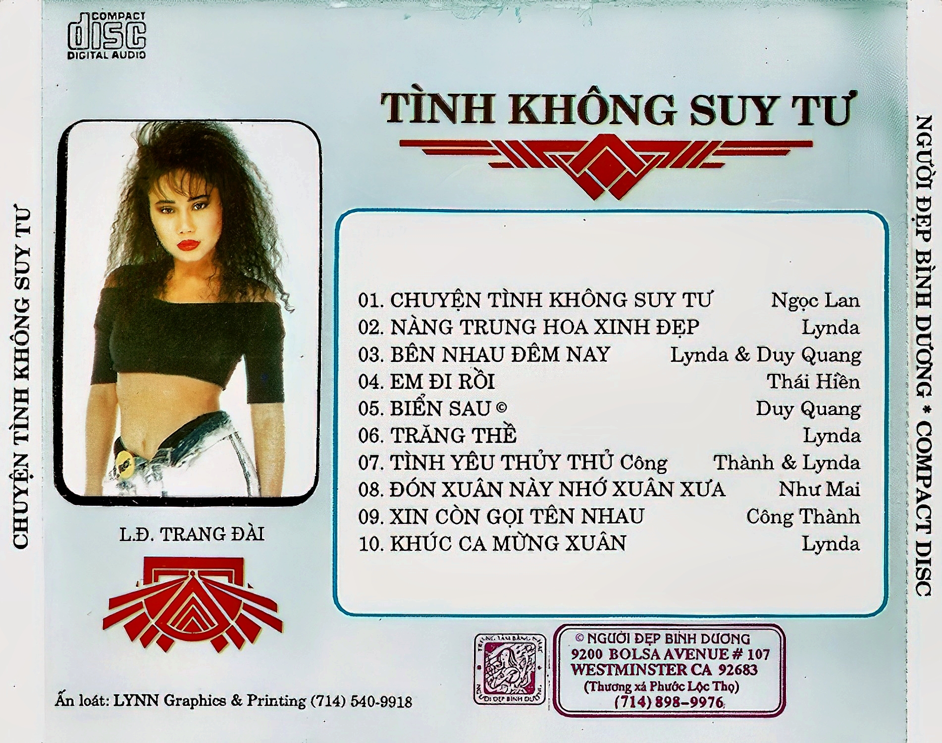 Người Đẹp Bình Dương CD - Tình Không Suy Tư