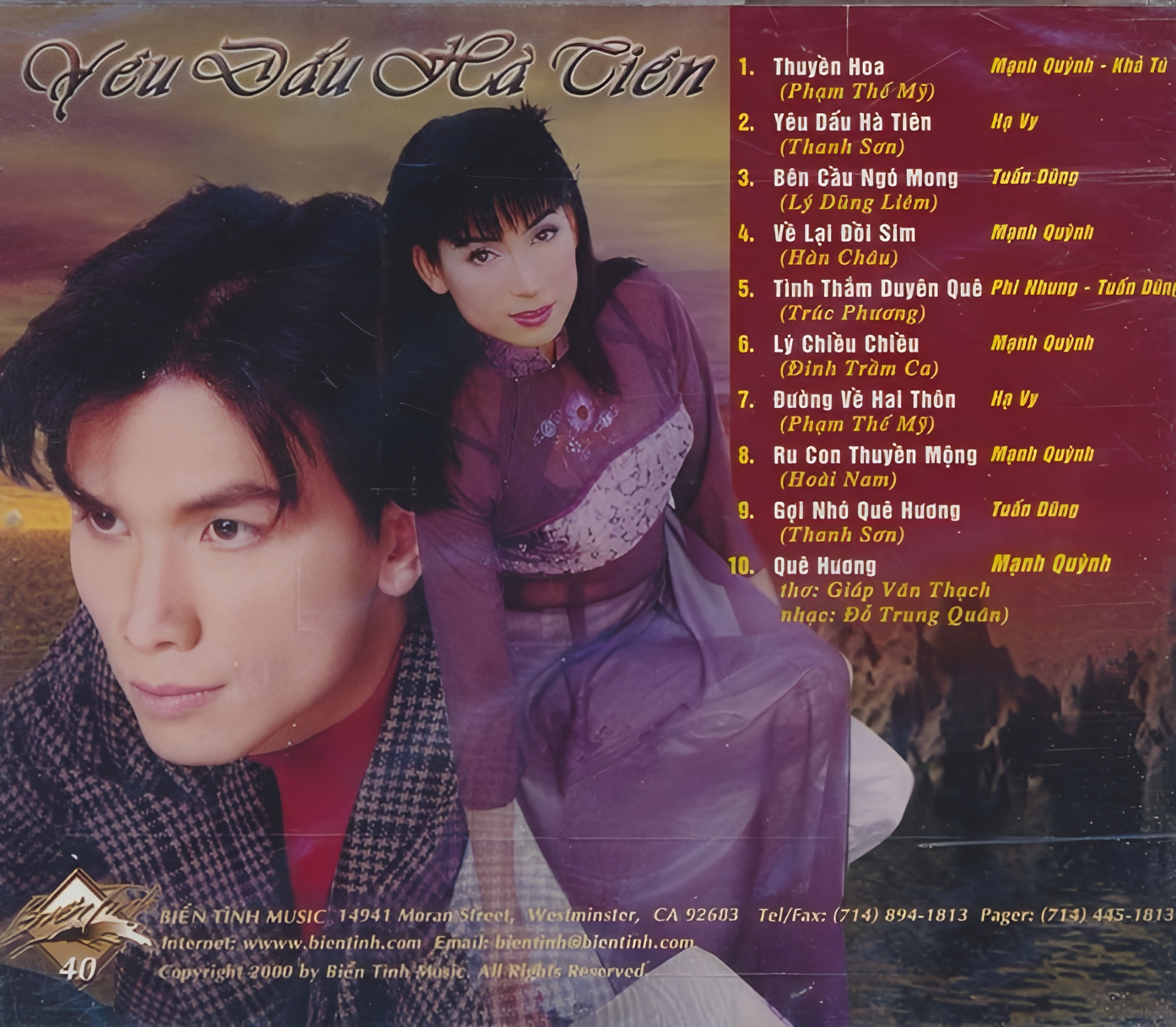 Biển Tình CD040 - Yêu Dấu Hà Tiên - Mạnh Quỳnh & Hạ Vy