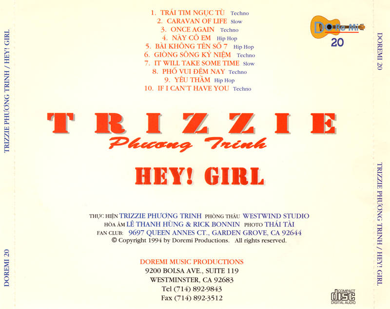 Doremi CD020 - Hey Girl - Trizzie Phương Trinh