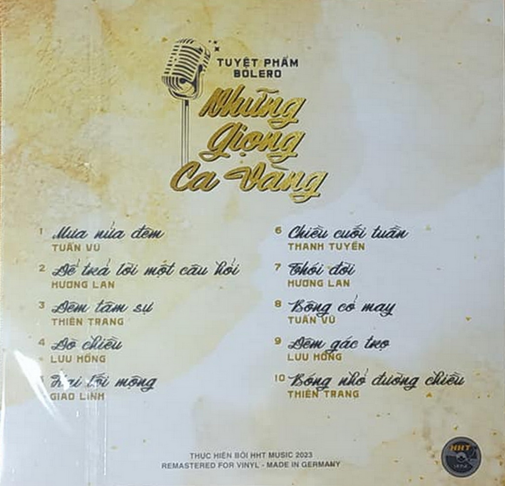 Tuyệt phẩm Bolero - Những Giọng Ca Vàng