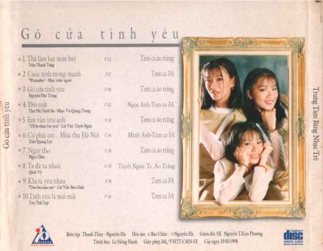 Băng Nhạc Trẻ CD - Gõ Cửa Tình Yêu - Tam Ca Áo Trắng & Tam Ca 3A