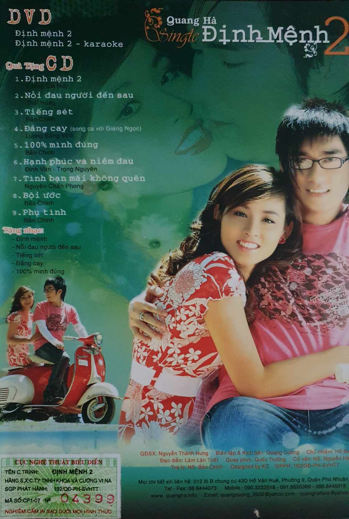 Khoa & Cường Vina CD - Định Mệnh 2 - Quang Hà