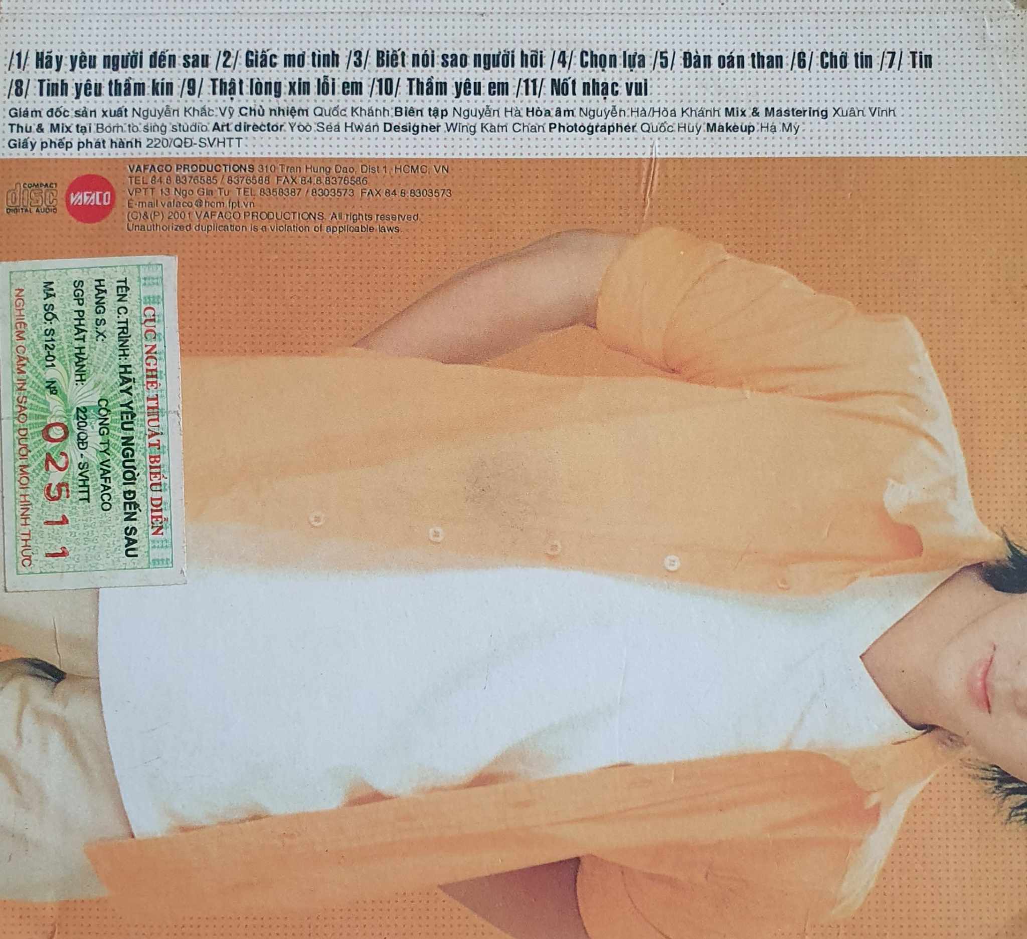 Vafaco CD - Hãy Yêu Người Đến Sau - Nguyên Vũ