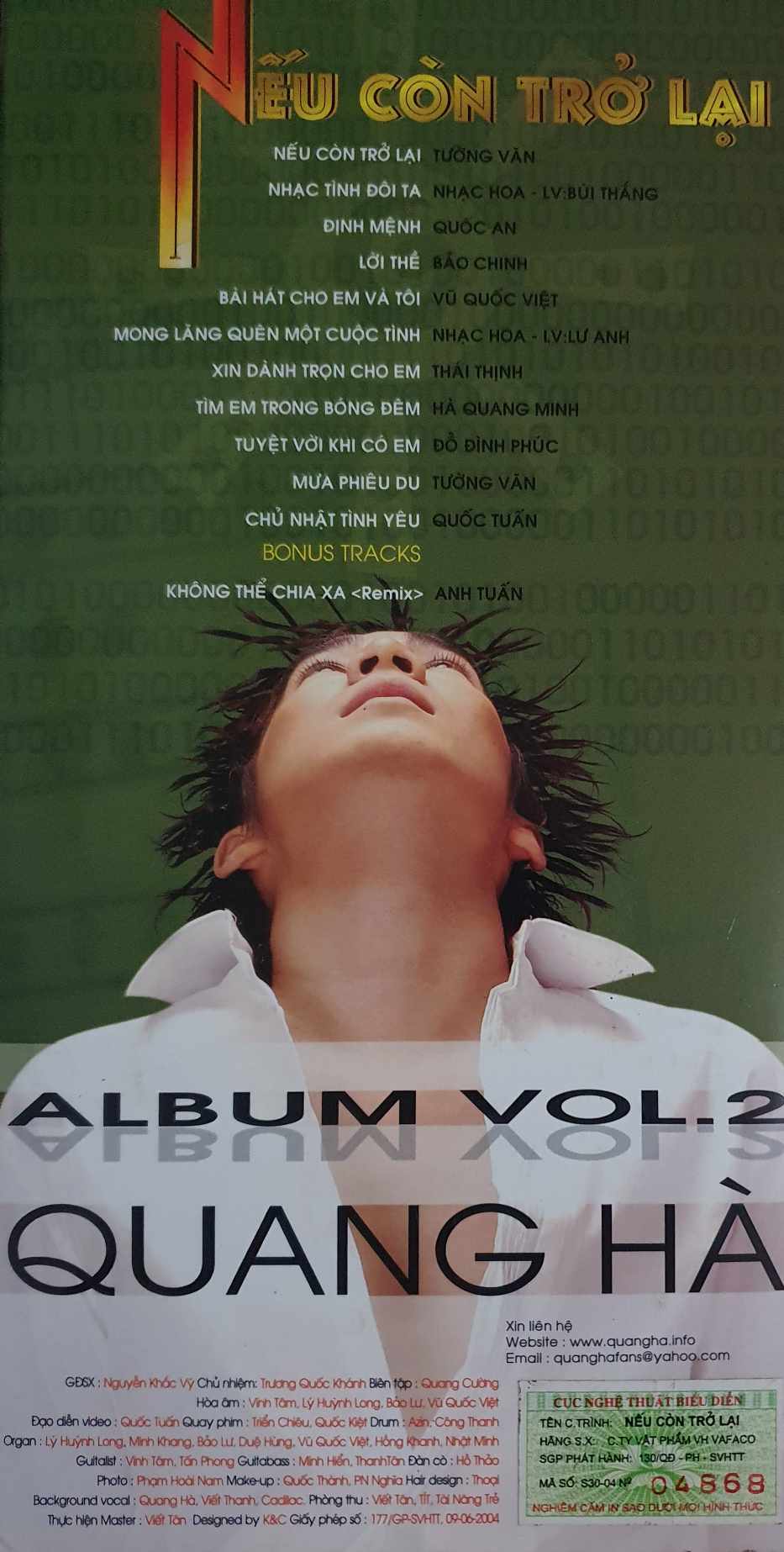 Vafaco CD - Nếu Còn Trở Lại - Quang Hà