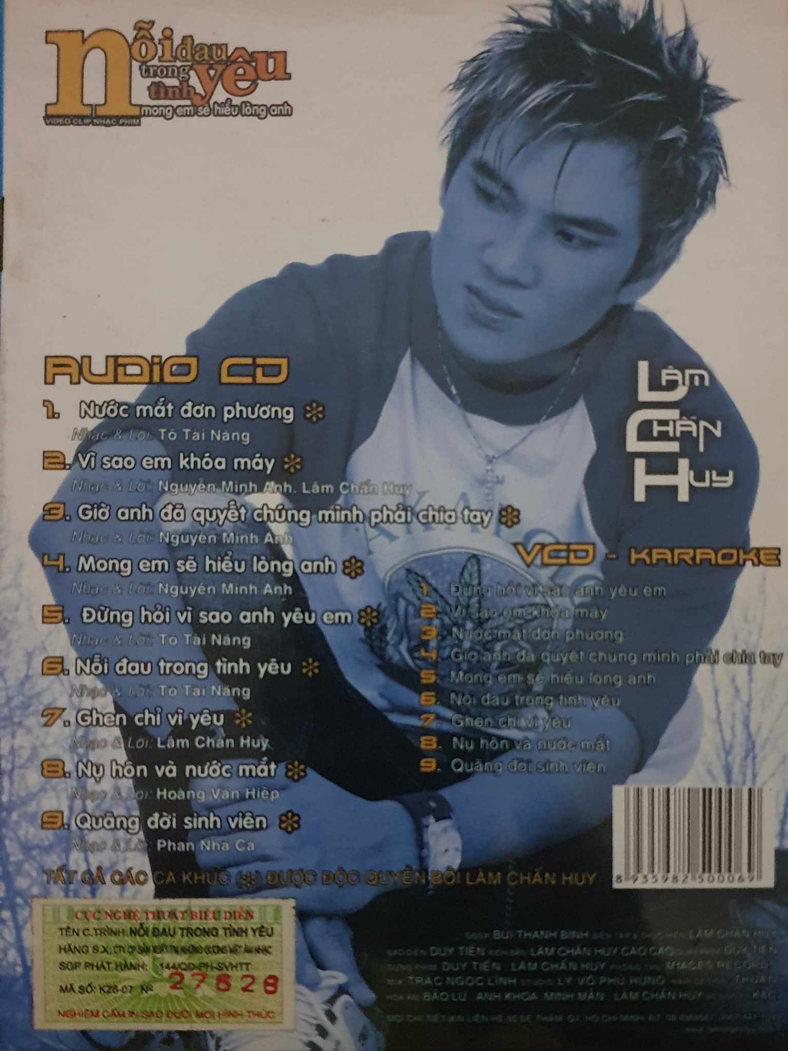 Music Faces CD - Nỗi Đau Trong Tình Yêu - Lâm Chấn Huy