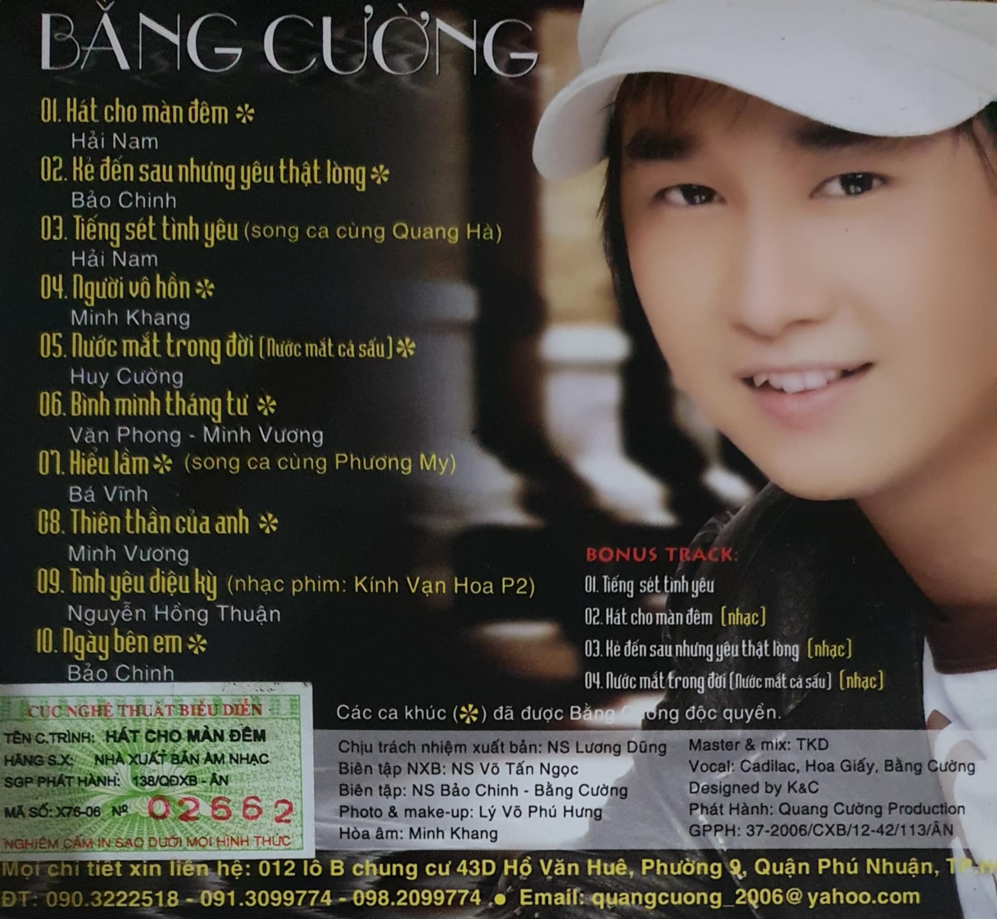 Dihavina CD - Hát Cho Màn Đêm - Bằng Cường