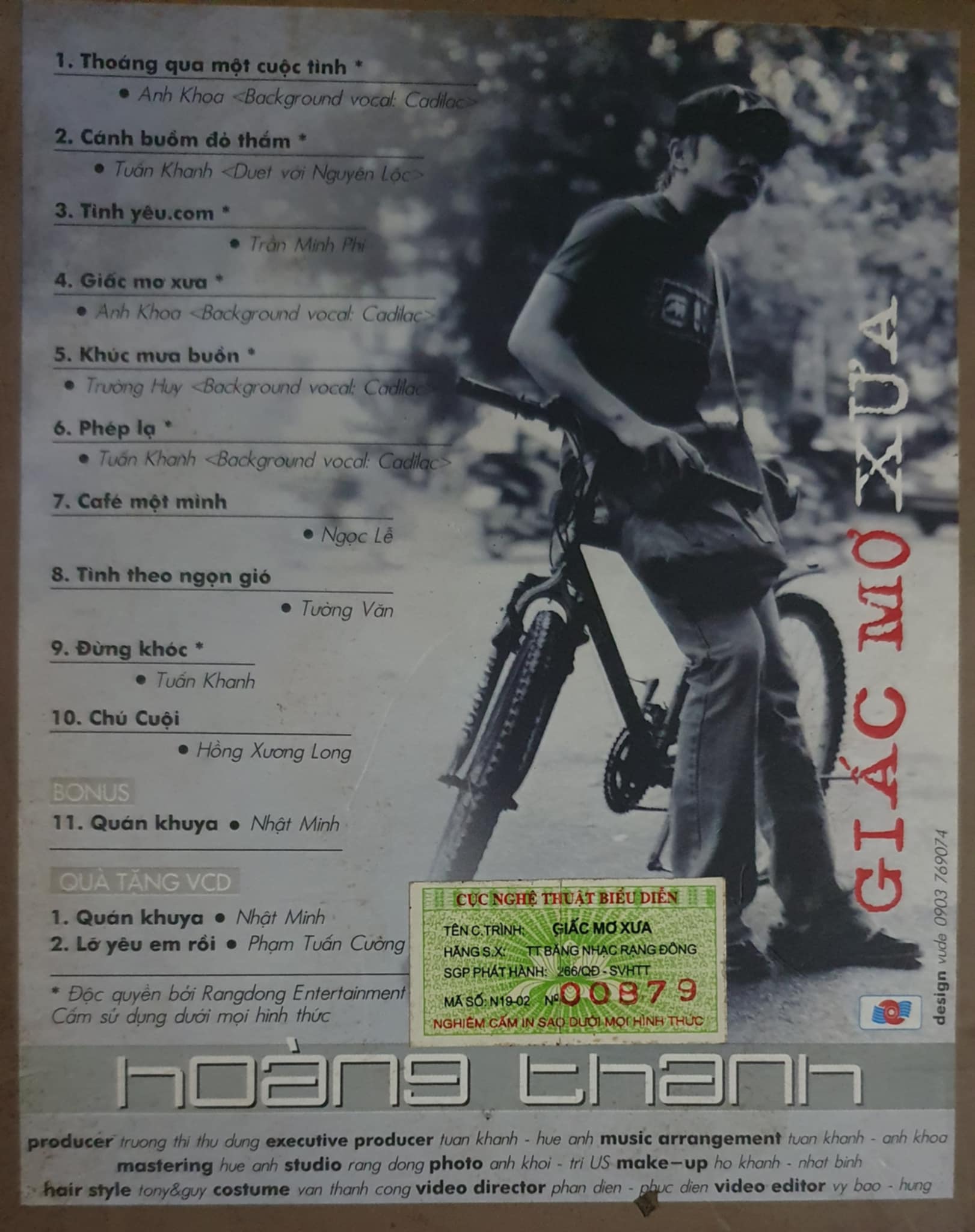 Rạng Đông CD - Giấc Mơ Xưa - Hoàng Thanh