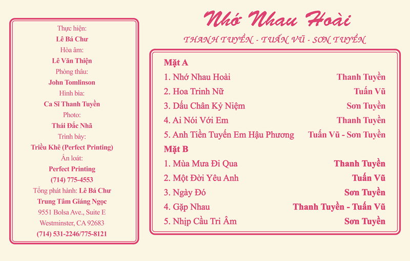 Tape Giáng Ngọc 83 - Nhớ Nhau Hoài