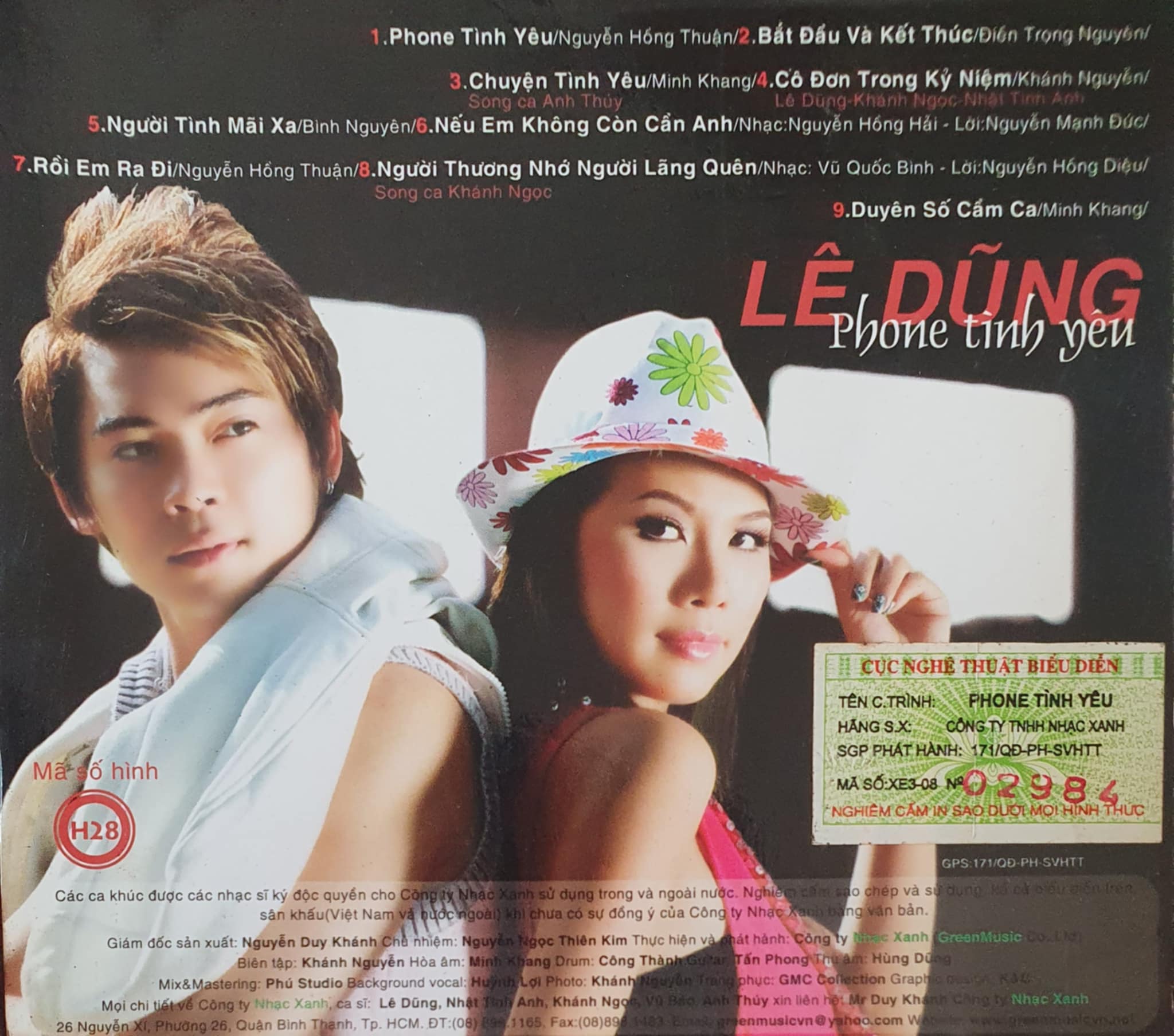 Nhạc Xanh CD - Phone Tình Yêu - Lê Dũng