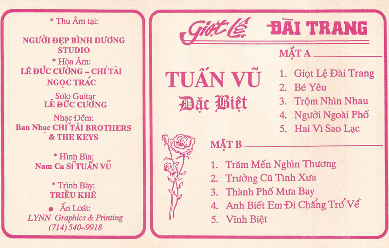 Tape Người Đẹp Bình Dương 24 - Giọt Lệ Đài Trang - Tuấn Vũ