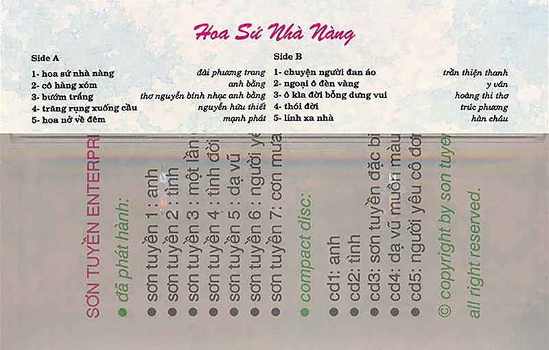 Tape Sơn Tuyền 8 - Hoa Sứ Nhà Nàng