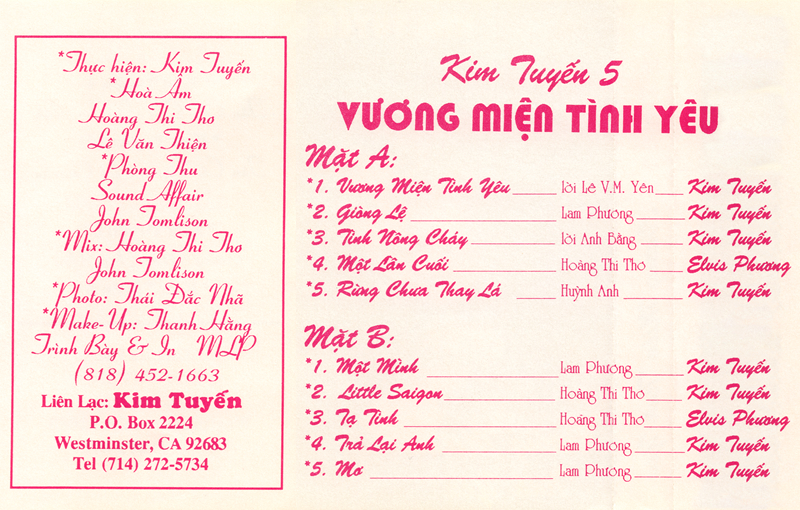 Tape Kim Tuyến 5 - Vương Miện Tình Yêu